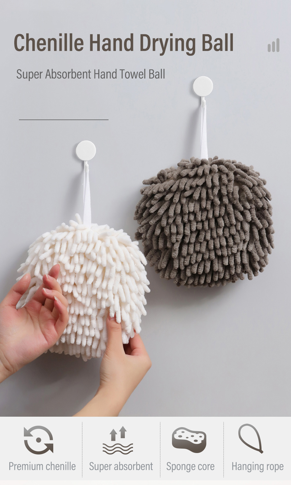 Chenille-Hands-Towel-Ball-Super-Absorbent-1